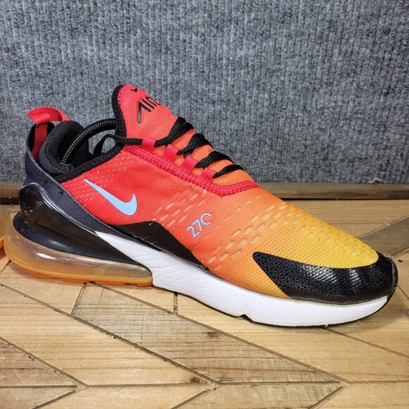 Nike Air Max 270 Mens 11.5 Athletic Running Shoes Sneakers Sunset DQ7625-600 - Picture 6 of 11